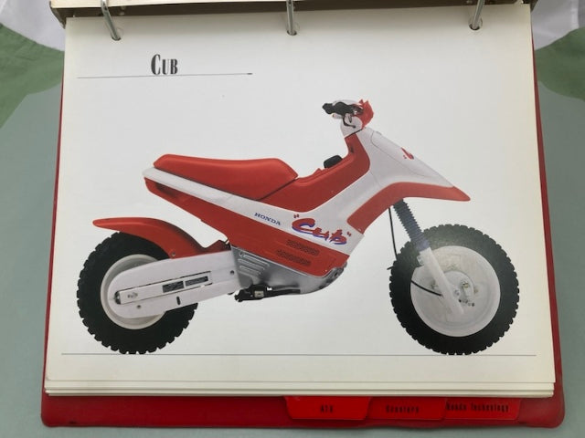 Honda Redbook Motorcycle & ATV Dealer Model Guide w/ Spec Sheets 1996 Genuine