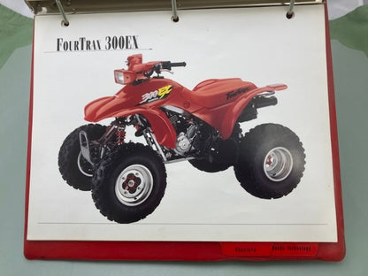 Honda Redbook Motorcycle & ATV Dealer Model Guide w/ Spec Sheets 1996 Genuine