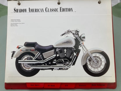 Honda Redbook Motorcycle & ATV Dealer Model Guide w/ Spec Sheets 1996 Genuine
