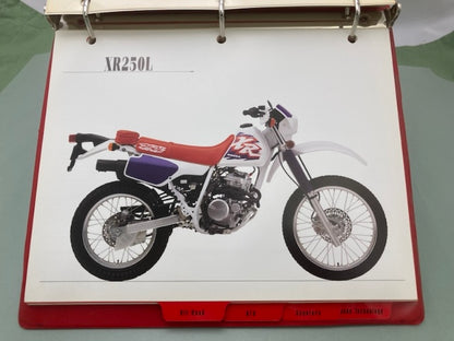 Honda Redbook Motorcycle & ATV Dealer Model Guide with Spec Sheets 1996 Genuine