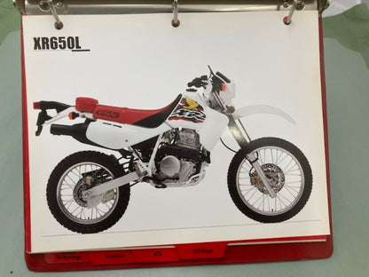 Honda Redbook Motorcycle & ATV Dealer Model Guide w/ Spec Sheets 1998 Genuine