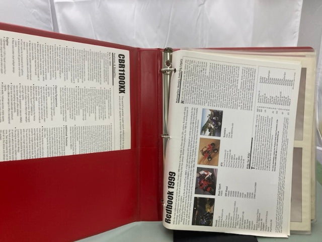 Honda Redbook Motorcycle & ATV Dealer Model Guide w/ Spec Sheets 1999 Genuine