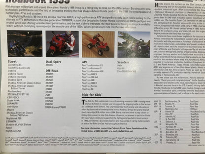 Honda Redbook Motorcycle & ATV Dealer Model Guide w/ Spec Sheets 1999 Genuine