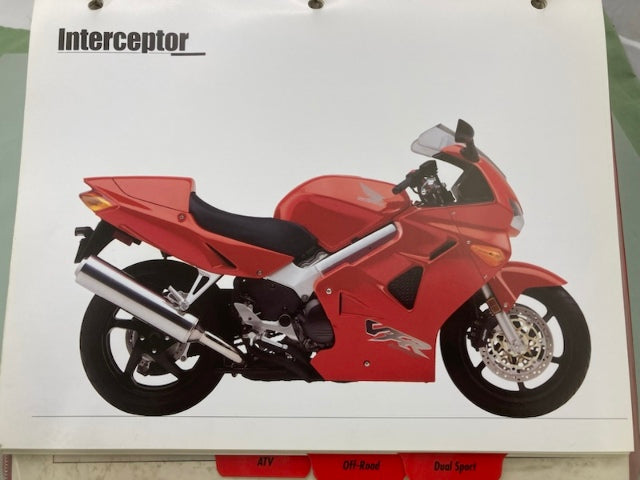 Honda Redbook Motorcycle & ATV Dealer Model Guide w/ Spec Sheets 1999 Genuine