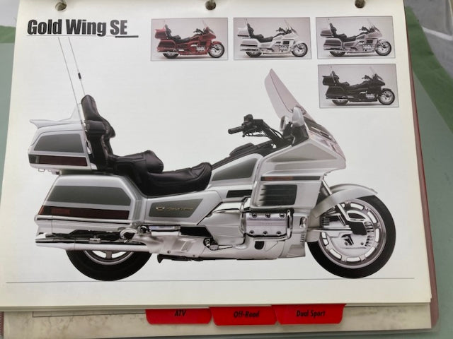 Honda Redbook Motorcycle & ATV Dealer Model Guide w/ Spec Sheets 1999 Genuine