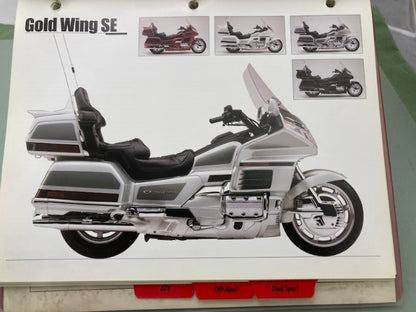 Honda Redbook Motorcycle & ATV Dealer Model Guide w/ Spec Sheets 1999 Genuine