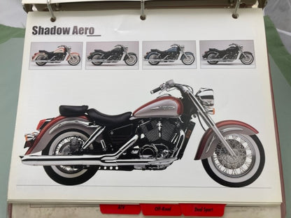 Honda Redbook Motorcycle & ATV Dealer Model Guide w/ Spec Sheets 1999 Genuine