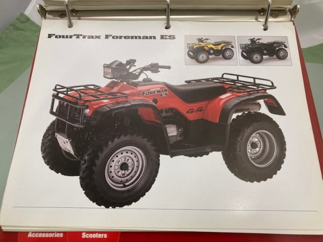 Honda Redbook Motorcycle & ATV Dealer Model Guide w/ Spec Sheets 2000 Genuine
