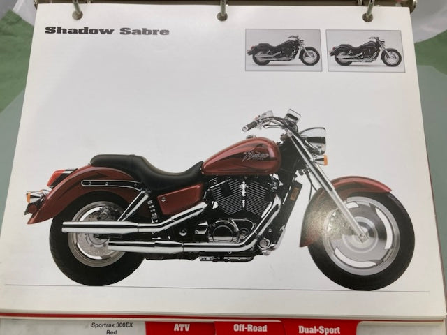 Honda Redbook Motorcycle & ATV Dealer Model Guide w/ Spec Sheets 2000 Genuine