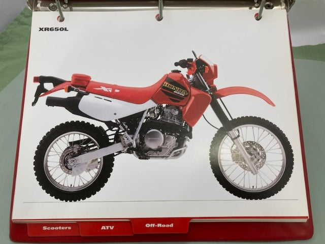 Honda Redbook Motorcycle & ATV Dealer Model Guide w/ Spec Sheets 2001 Genuine