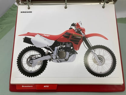 Honda Redbook Motorcycle & ATV Dealer Model Guide w/ Spec Sheets 2001 Genuine