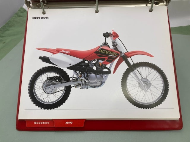 Honda Redbook Motorcycle & ATV Dealer Model Guide w/ Spec Sheets 2001 Genuine
