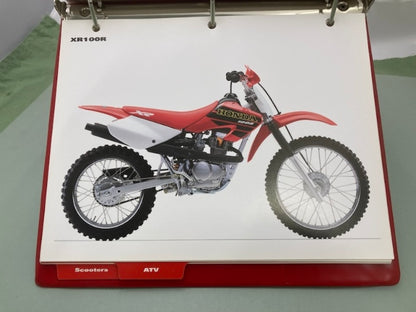 Honda Redbook Motorcycle & ATV Dealer Model Guide w/ Spec Sheets 2001 Genuine