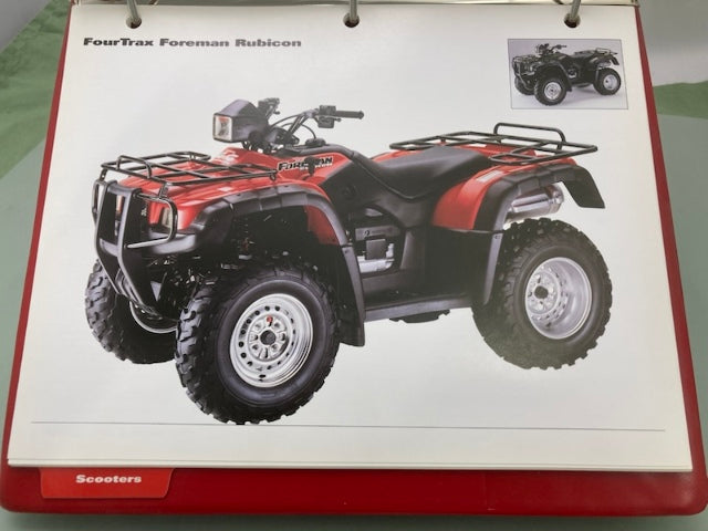 Honda Redbook Motorcycle & ATV Dealer Model Guide w/ Spec Sheets 2001 Genuine