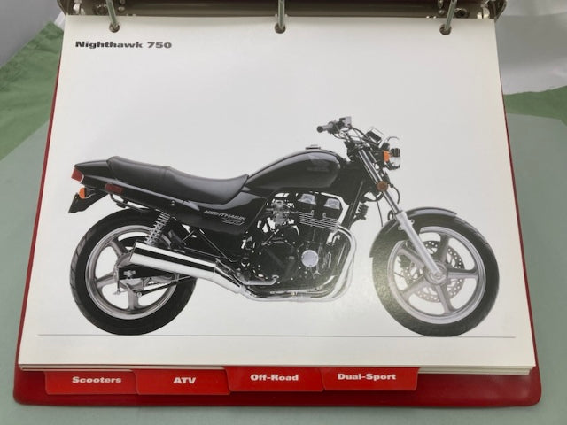 Honda Redbook Motorcycle & ATV Dealer Model Guide w/ Spec Sheets 2001 Genuine