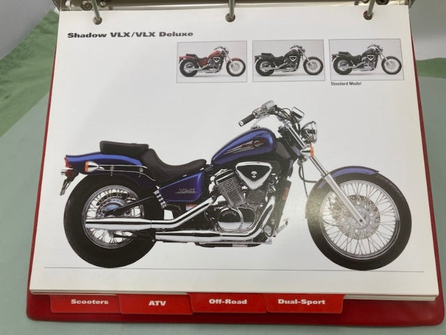 Honda Redbook Motorcycle & ATV Dealer Model Guide w/ Spec Sheets 2001 Genuine