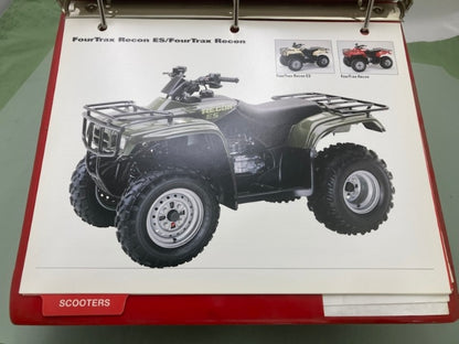 Honda Redbook Motorcycle & ATV Dealer Model Guide w/ Spec Sheets 2002 Genuine