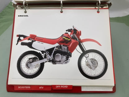 Honda Redbook Motorcycle & ATV Dealer Model Guide w/ Spec Sheets 2002 Genuine