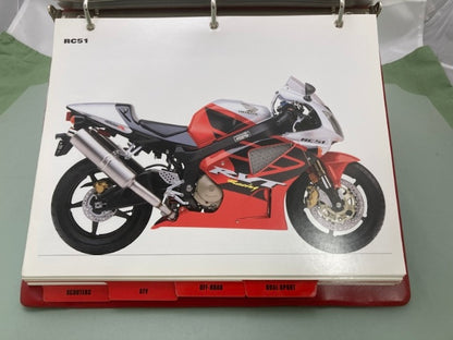 Honda Redbook Motorcycle & ATV Dealer Model Guide w/ Spec Sheets 2003 Genuine