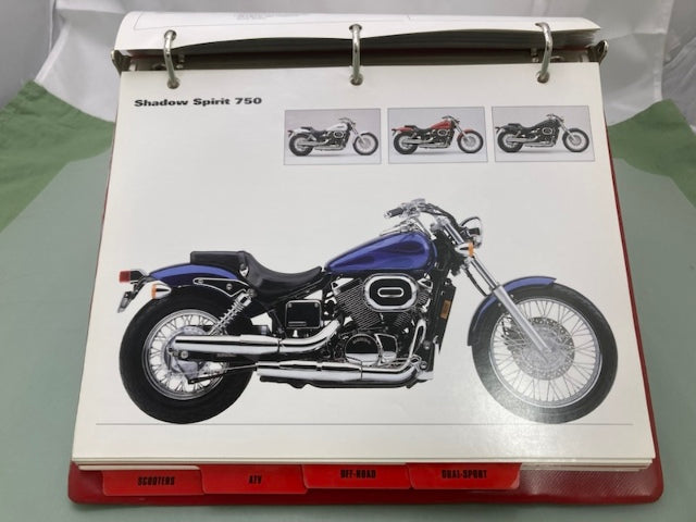 Honda Redbook Motorcycle & ATV Dealer Model Guide w/ Spec Sheets 2003 Genuine
