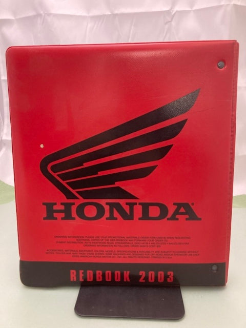 Honda Redbook Motorcycle & ATV Dealer Model Guide w/ Spec Sheets 2003 Genuine