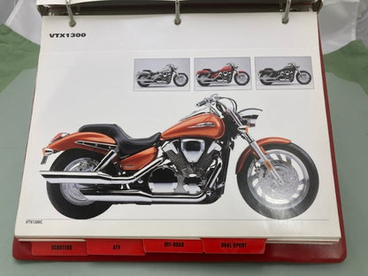 Honda Redbook Motorcycle & ATV Dealer Model Guide w/ Spec Sheets 2003 Genuine