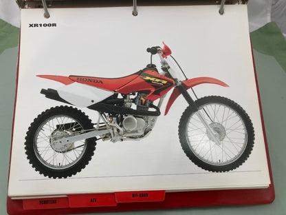 Honda Redbook Motorcycle & ATV Dealer Model Guide w/ Spec Sheets 2003 Genuine