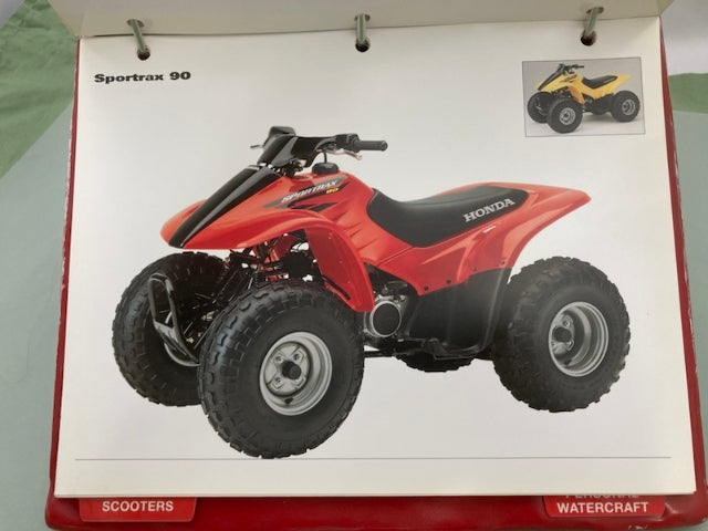 Honda Redbook Motorcycle & ATV Dealer Model Guide w/ Spec Sheets 2004 Genuine
