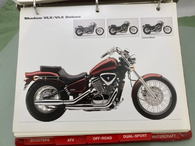 Honda Redbook Motorcycle & ATV Dealer Model Guide w/ Spec Sheets 2004 Genuine