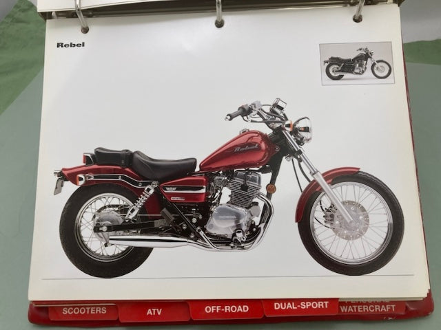Honda Redbook Motorcycle & ATV Dealer Model Guide w/ Spec Sheets 2004 Genuine