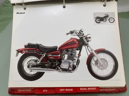 Honda Redbook Motorcycle & ATV Dealer Model Guide w/ Spec Sheets 2004 Genuine