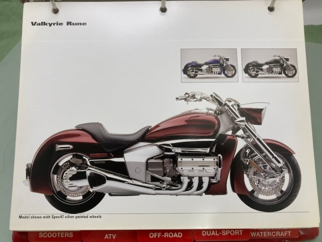 Honda Redbook Motorcycle & ATV Dealer Model Guide w/ Spec Sheets 2004 Genuine