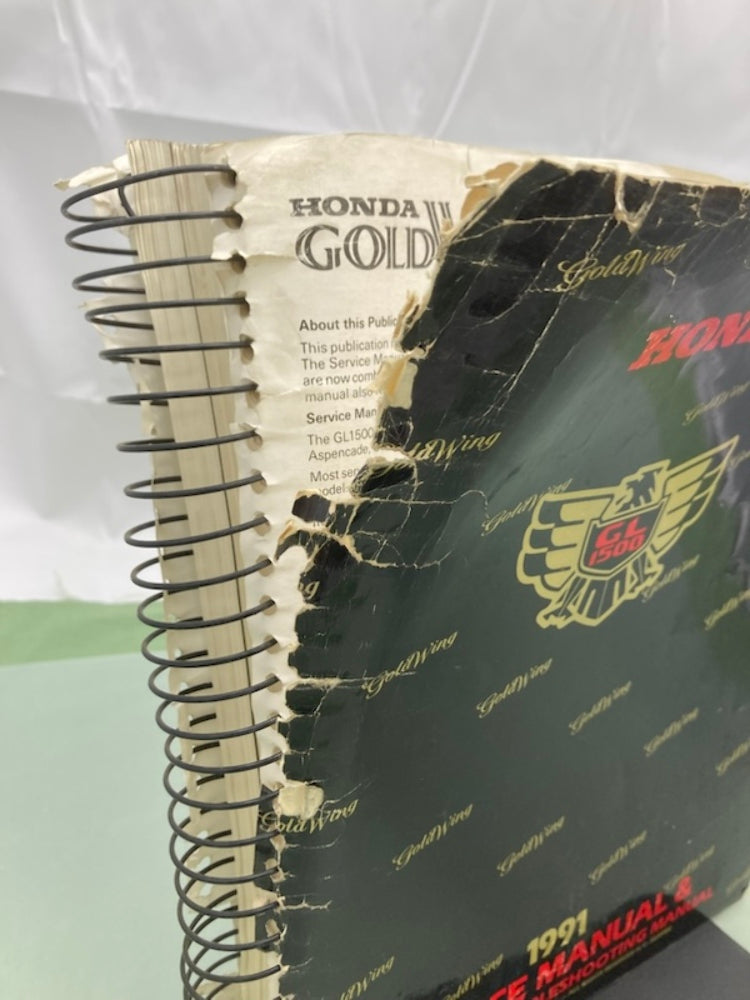 Honda 3524980 GL 1500 Gold Wing Service Manual & ETM 1991 Genuine