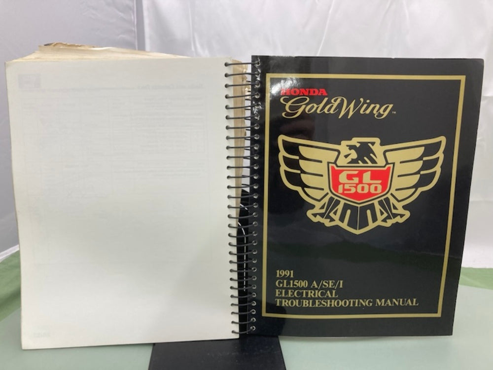 Honda 3524980 GL 1500 Gold Wing Service Manual & ETM 1991 Genuine