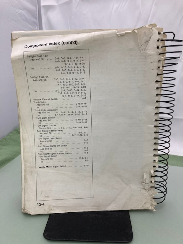 Honda 3524980 GL 1500 Gold Wing Service Manual & ETM 1991 Genuine