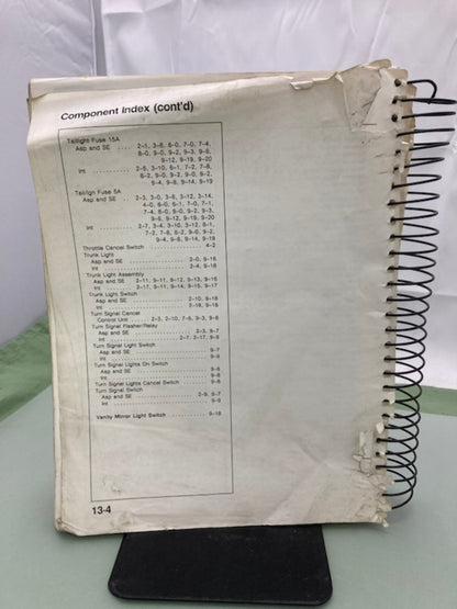 Honda 3524980 GL 1500 Gold Wing Service Manual & ETM 1991 Genuine