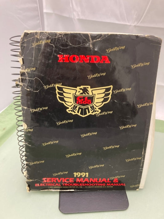 Honda 3524980 GL 1500 Gold Wing Service Manual & ETM 1991 Genuine