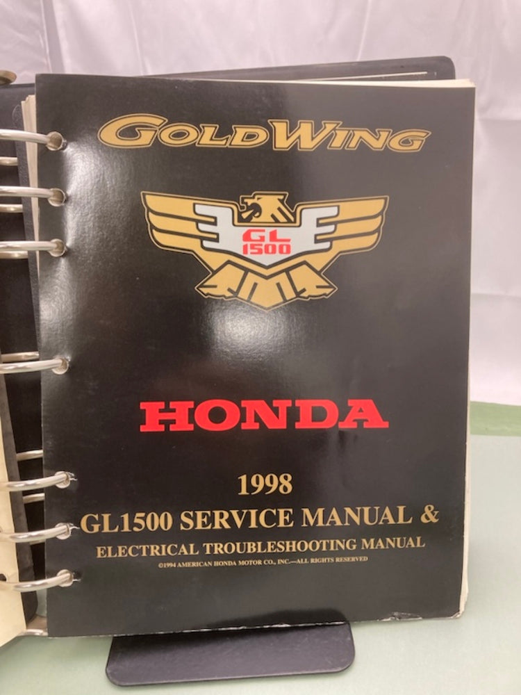 Honda 61MAM03-AH GL 1500 Gold Wing Service Manual Binder & ETM 1998 Genuine