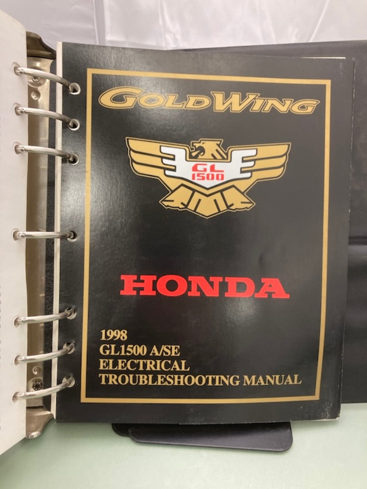Honda 61MAM03-AH GL 1500 Gold Wing Service Manual Binder & ETM 1998 Genuine