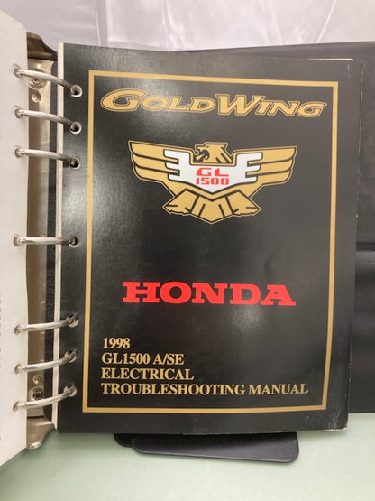 Honda 61MAM03-AH GL 1500 Gold Wing Service Manual Binder & ETM 1998 Genuine