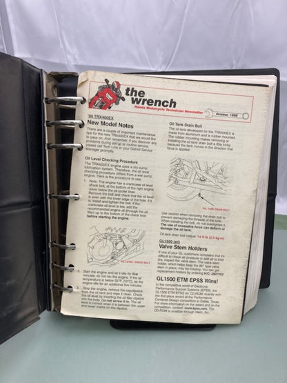 Honda 61MAM02-AH GL 1500 Gold Wing Service Manual Binder & ETM 1997 Genuine