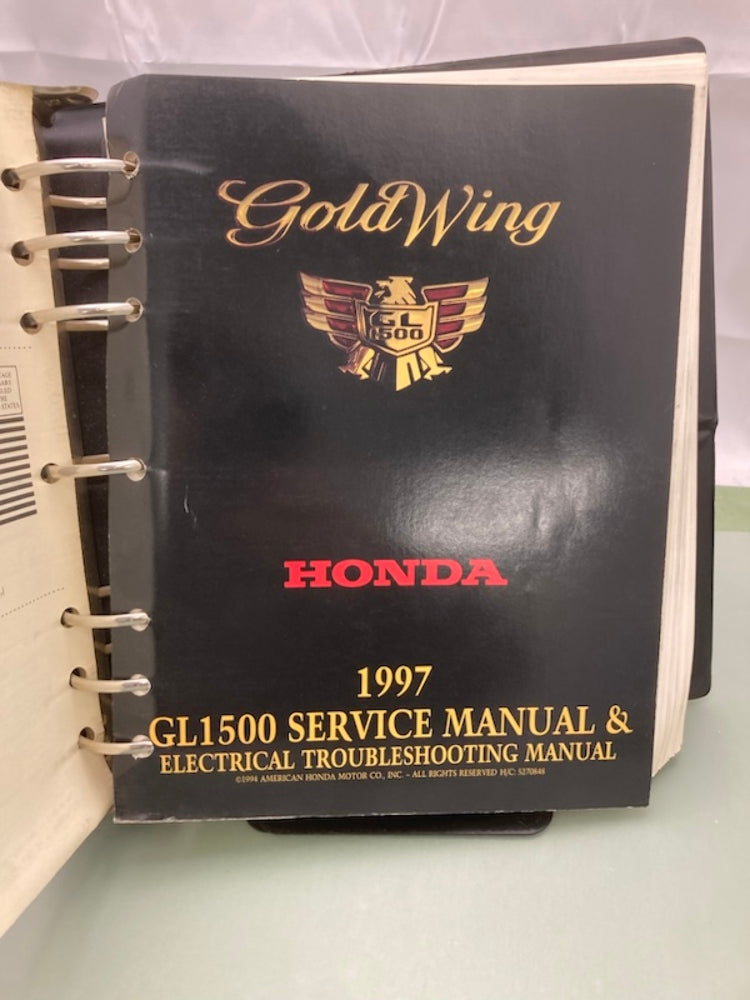 Honda 61MAM02-AH GL 1500 Gold Wing Service Manual Binder & ETM 1997 Genuine