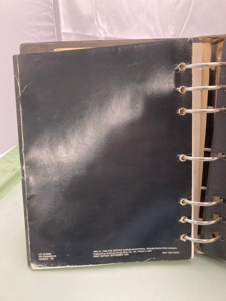 Honda 61MAM02-AH GL 1500 Gold Wing Service Manual Binder & ETM 1997 Genuine