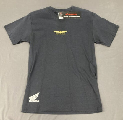 Honda 0872-2002 Mens Short Sleeve Goldwing Shirt Black Size Small New Genuine