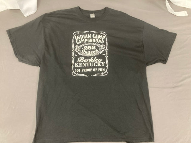 Indian Camp Campground 252 Outlaws Black T-Shirt XXXL New Genuine