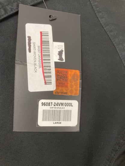 Harley-Davidson 96087-24VM/000L Woven Button Down Shirt Black L New Genuine