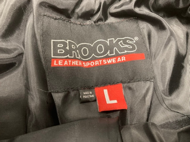 Brooks Leather Sportswear Waterproof Rain Riding Pants Large Black New Genuine