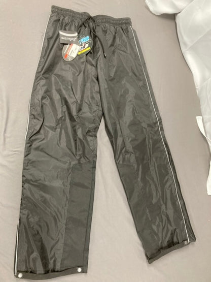 Brooks Leather Sportswear Waterproof Rain Riding Pants Large Black New Genuine