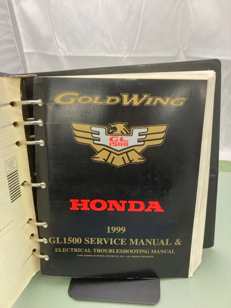 Honda 61MAM04-AH GL 1500 Gold Wing Service Manual Binder & ETM 1999 Genuine