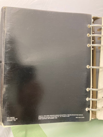 Honda 61MAM01-AH GL 1500 Gold Wing Service Manual Binder & ETM 1996 Genuine